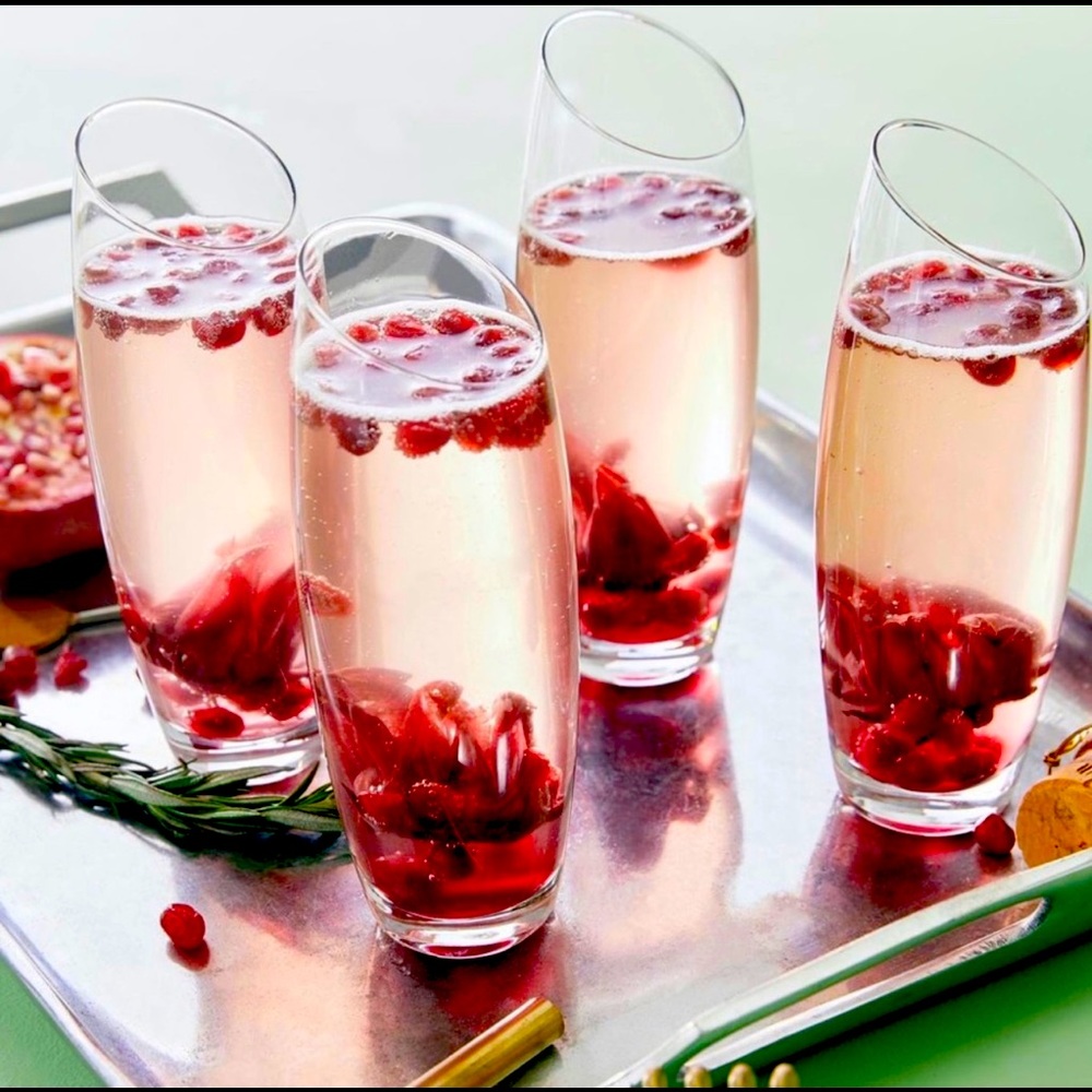 BOMSHBEE (c) Sloane Champagne Flutes (set of 4)